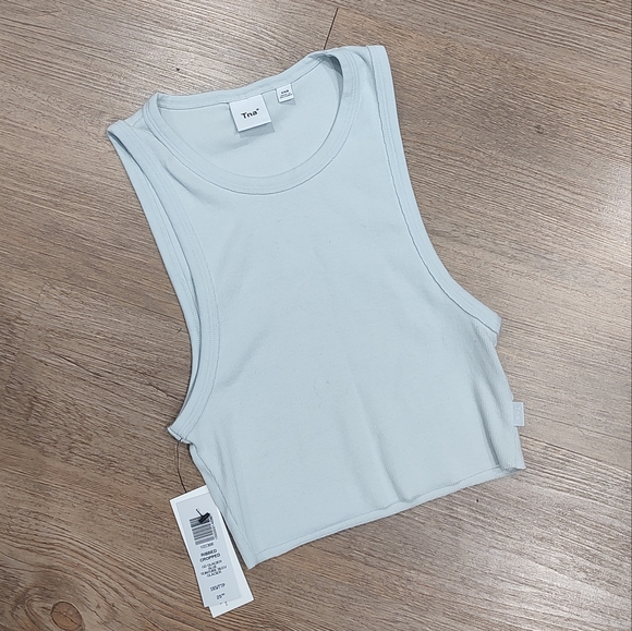 NWT 2 XS Aritzia Sunday Best Synchseamless tank blue - Picture 8 of 12